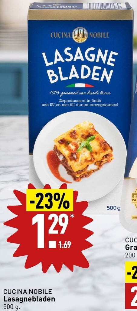 CUCINA NOBILE Lasagnebladen 500g Aanbieding Bij ALDI