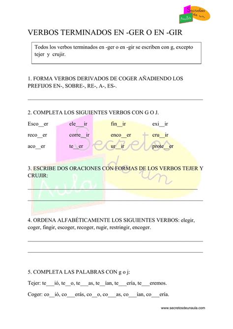 Verbos Derivados De Coger Prodesma