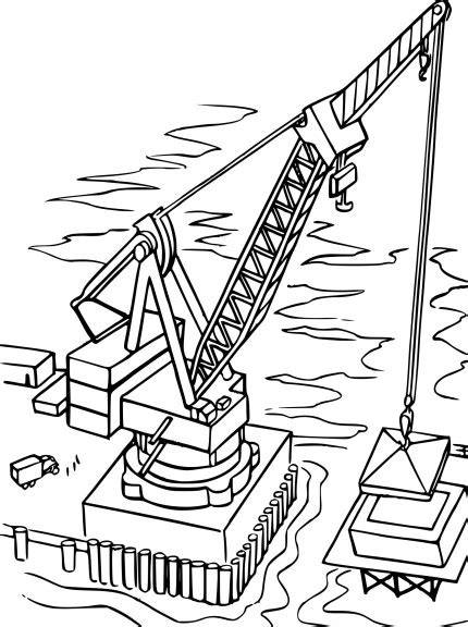 Coloriage Grue Imprimer