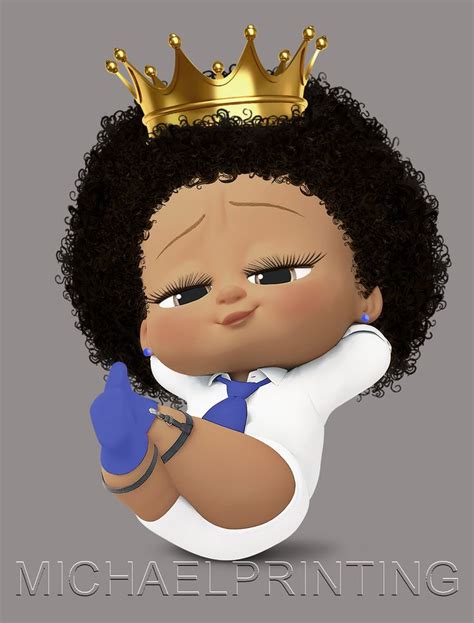 Baby boss Girl png, Boss Baby Girl pdf, African Girl Clipart, Afro Boss ...