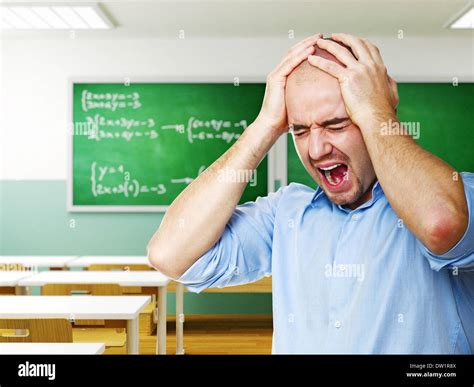 desperate teacher Stock Photo - Alamy