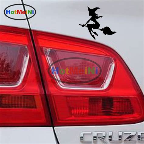 Hotmeini 14127cm Sexy Witch Decals Motorcycle Waterproof Cartoon Jdm