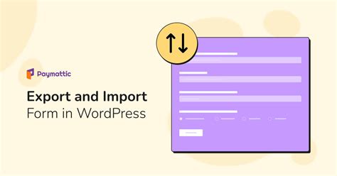 How To Export And Import Form In WordPress Website