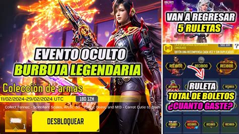 Oficial Regresan Ruletas Evento Oculto Burbuja Legendaria