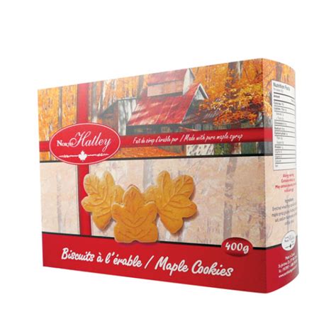 Biscuits feuille d érable Les Produits North Hatley Inc Aliments