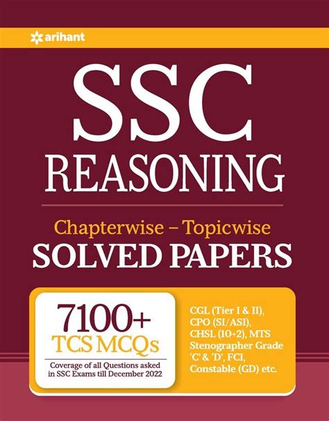 Ssc Reasoning Chapterwise Topicwise Solved Papers