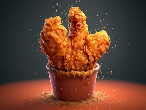 Premium Ai Image Crispy Fried Chicken Ai Generated