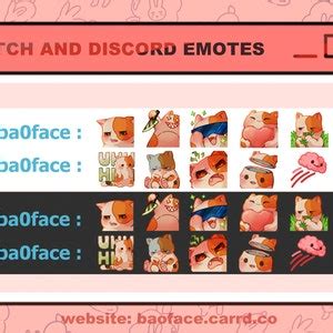 Calico Cat Emote Cat Emotes For Twitch And Discord Cute Streaming