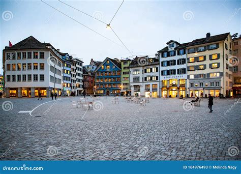 Scenic View of Historic Zurich City Center, Canton of Zurich, Switzerland Editorial Stock Photo ...