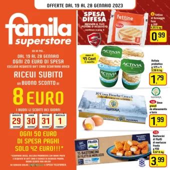 Volantino Famila Sconti Fino Al 50 Dal 3 01 Al 15 01 2020 Offerte E