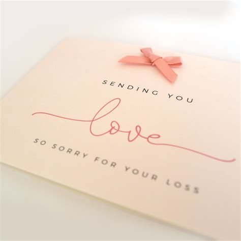 Bereavement Card With Sympathy Sending Condolences - Etsy UK