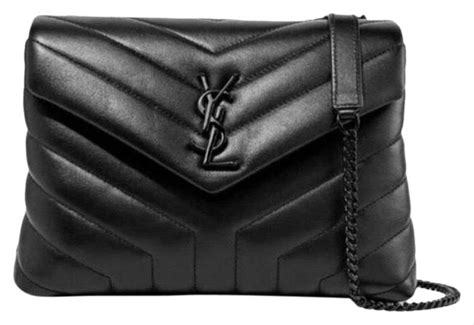 Saint Laurent Monogram Loulou Shoulder Small Quilted Leather Black