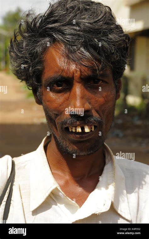 Retrato De Un Dalit Intocables Hombre De Kochi India Fotograf A De