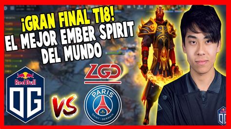 Og Vs Psg Lgd Gran Final Ti The International Dota Youtube