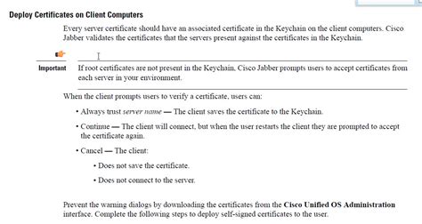 Solved Untrusted Certificate Warning For All Jabber Users Cisco
