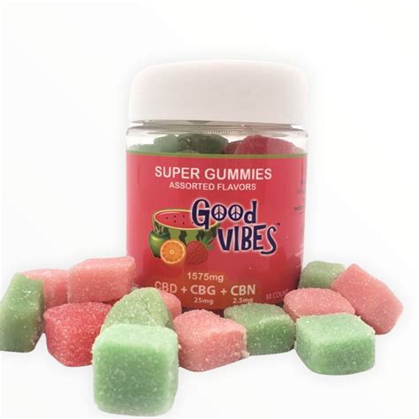 Pure Science Lab Good Vibes 30pc Super Gummies 1575mg Of Cbd Cbg And Cbn Shop The