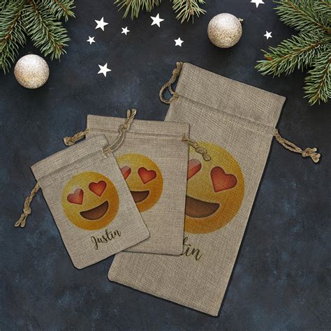 Emojis Burlap T Bag Personalized Youcustomizeit