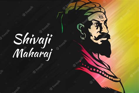 Free Vector | Shivaji maharaj illustrated