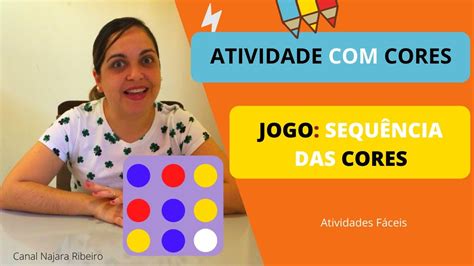 Jogo de Sequência de Cores para Educação Infantil Aprendendo e se