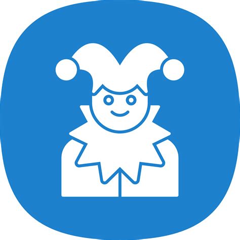 Jester Glyph Curve Icon 42710790 Vector Art at Vecteezy