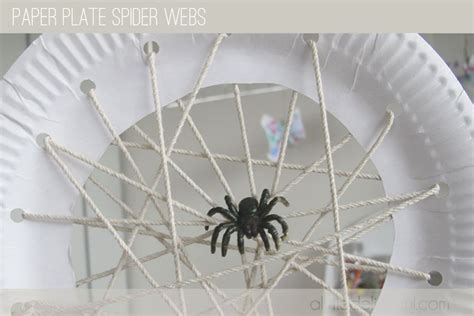 a little delightful: {craft} paper plate spider webs | Paper crafts ...