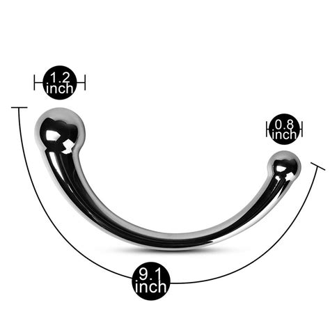 Stainless Steel G Spot Wand Dildo Metal Sex Toys Prostate Massage Toys