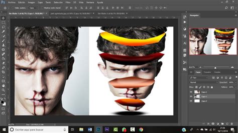 Photoshop C Mo Hacer Efecto Sliced Head Tutorial R Pido Youtube