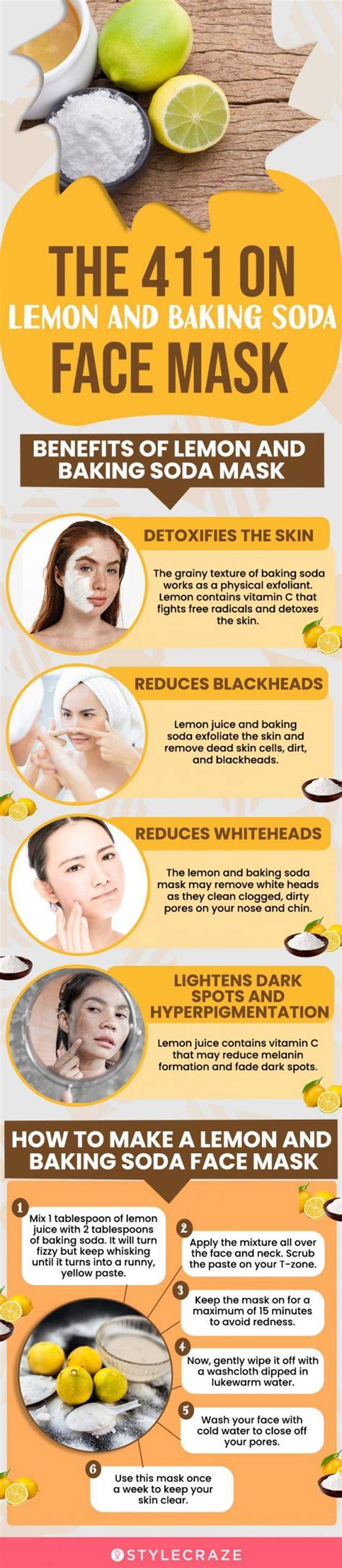 How To Make A Lemon And Baking Soda Face Mask