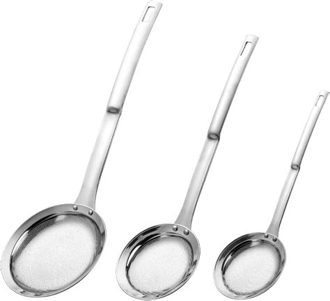 Amazon Hiware Stainless Steel Fat Skimmer Spoon Fine Mesh Food