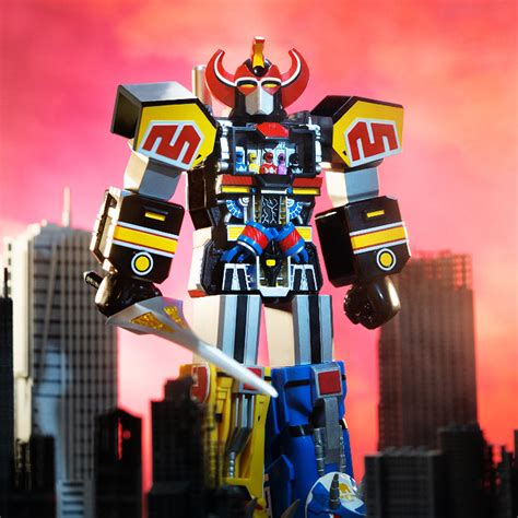 Mighty Morphin Power Rangers Super Cyborg Megazord Original Super7