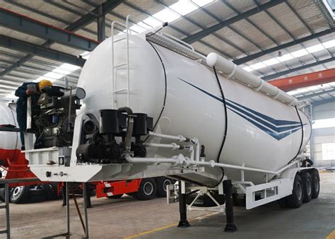 Cbm Tons Dry Bulk Powder Cement Tanker Trailer Cement Transport