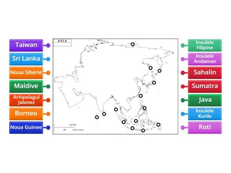 Asia Insule Labelled Diagram