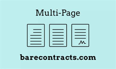 Multi Page Contract