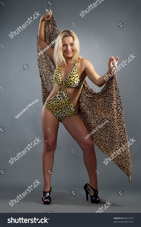 Beautiful Sexual Girl Blonde Pose On Stock Photo Shutterstock