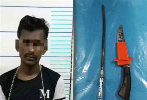 Polis Tahan Lelaki Bawa Senjata Dan Syabu Masuk Sekatan Jalan Raya PKP