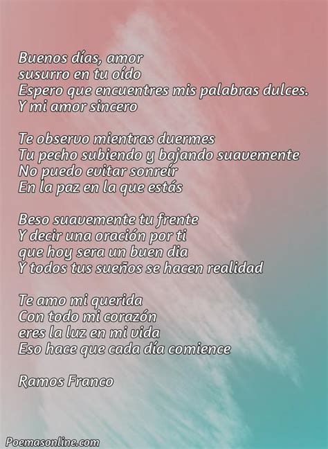 Cinco Poemas para Buenos Días Amor - Poemas Online