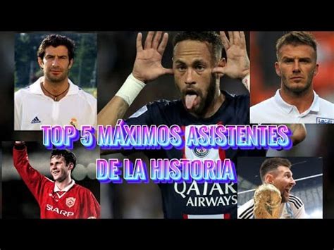 LOS 5 JUGADORES CON MAS ASISTENCIAS EN LA HISTORIA DEL FÚTBOL MAXIMOS