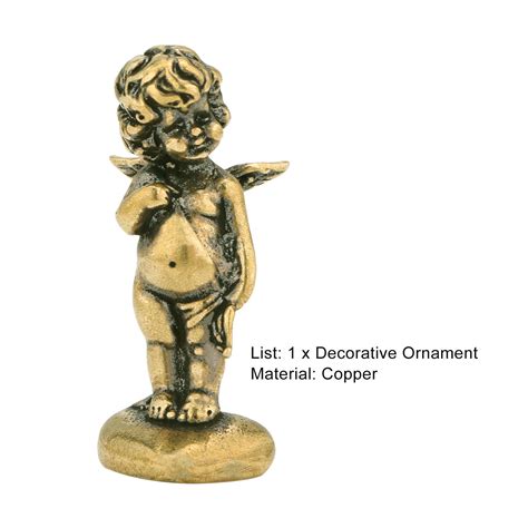 Eros Cupid Ornament Vivid Decorative Brass Eros Cupid Figurines