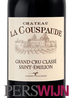 Label Ch Teau La Couspaude Saint Milion Grand Cru Grand Cru Class