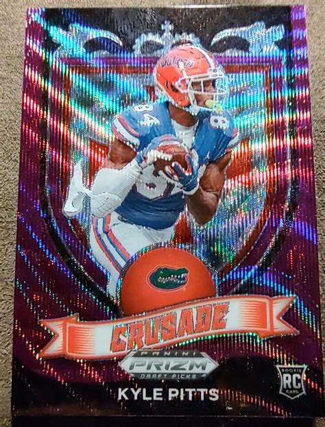 Prizm Draft Picks Kyle Pitts Purple Wave Sp Florida Falcons