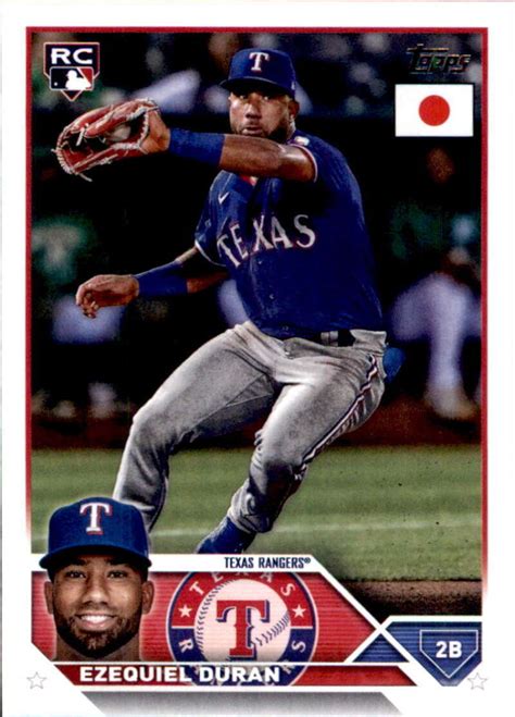 2023 Topps Japan Edition 53 Ezequiel Duran Texas Rangers Rookie EBay