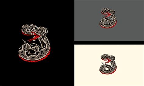 Serpiente Depredador Vector Ilustraci N Dise O Plano Vector Premium