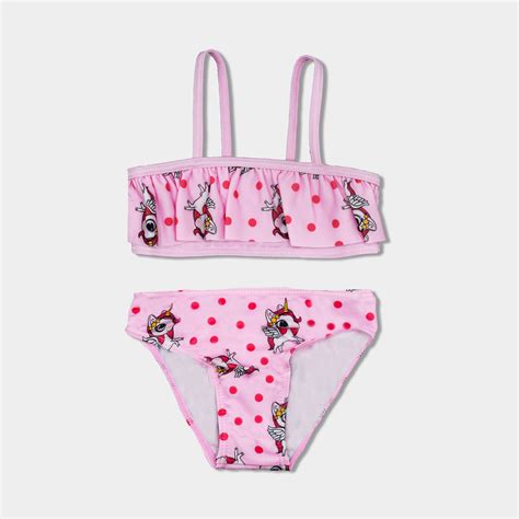 Bikini bandeau UNICORNIOS para niña Saiti Kids