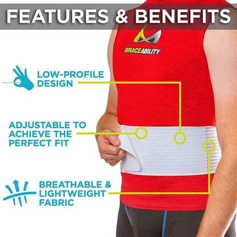 Braceability Hernia Belt For Men And Women Compression Support Pad For