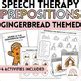 Preposition Spatial Concepts For Speech Therapy Gingerbread Themed