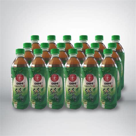 Oishi Green Tea Original 24 x 500 ml (1 Carton). - Green Chili