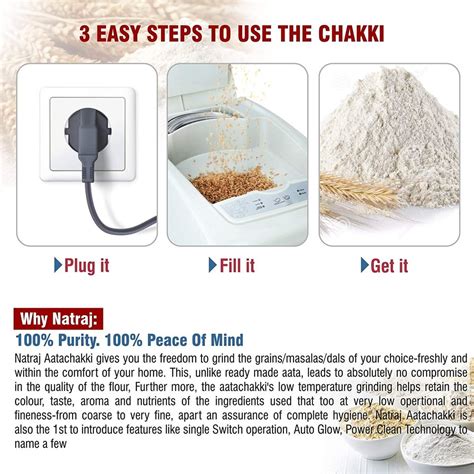 NATRAJ Automatic Ghar Ghanti Flour Mill 1 HP 5 10 Kg Hr At Best Price