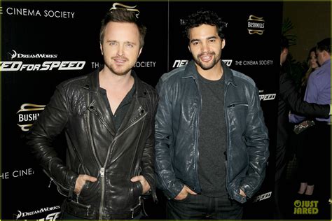 Aaron Paul & Ramon Rodriguez Point Fingers at 'Need For Speed' NYC ...