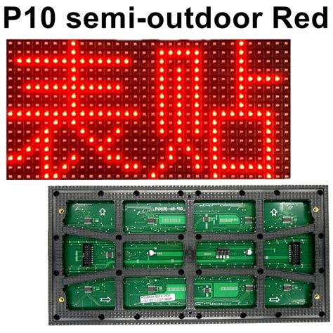 P10 RED SMD LED Display Panel Semi Outdoor LED Module