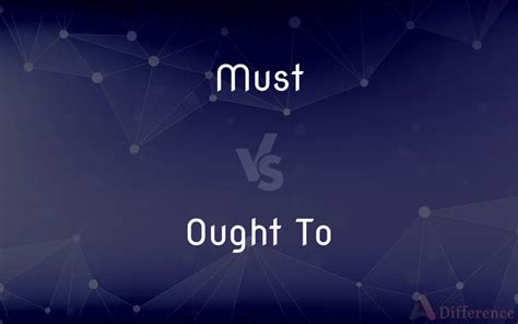 Must Vs Ought To Whats The Difference